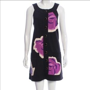 Marc Jacobs Retro Floral Mini Sleeveless Dress XS